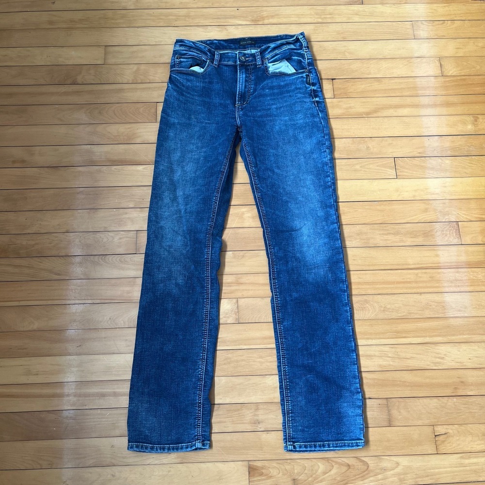 Silver Jeans Co Grayson Mens 32x36 Easy Fit Straight Leg Dark Wash M33314EWK375